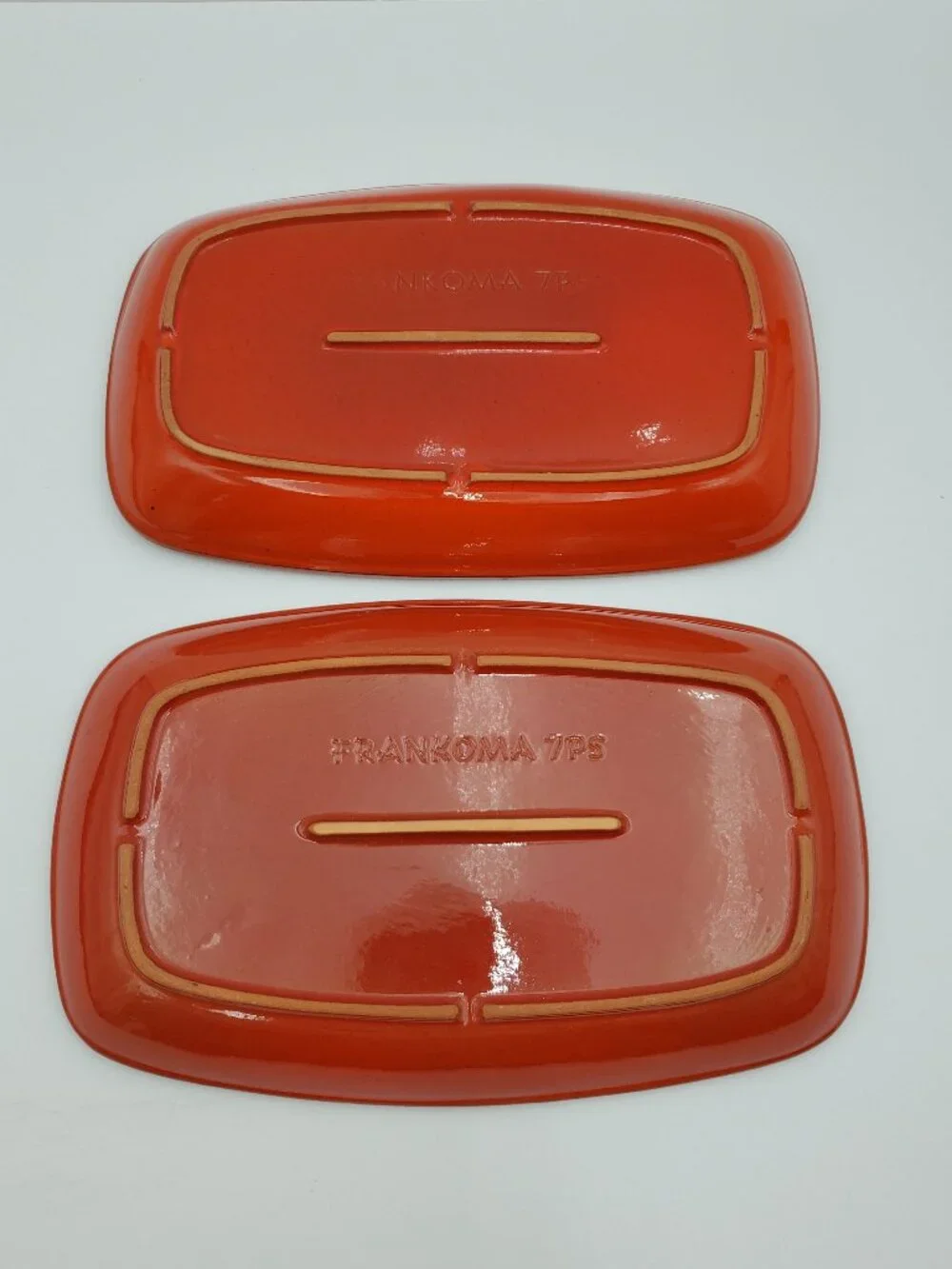 Frankoma Pottery 7PS Mayan Aztec Coffee Brown Serving Trays Snack Plates